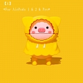 желтый Raincoat Pig | Airpod Case | Silicone Case for Apple AirPods 1, 2, Pro Косплей